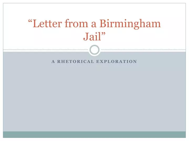 letter from a birmingham jail