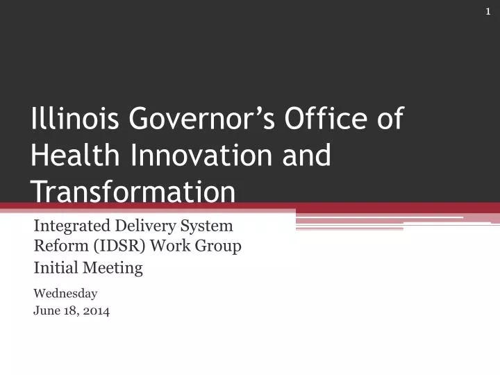 illinois governor s office of health innovation and transformation