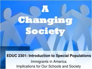 EDUC 2301: Introduction to Special Populations