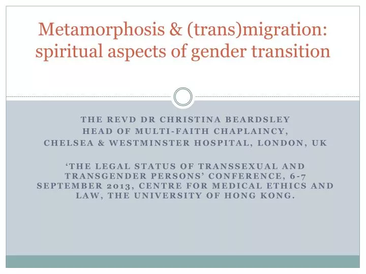 metamorphosis trans migration spiritual aspects of gender transition