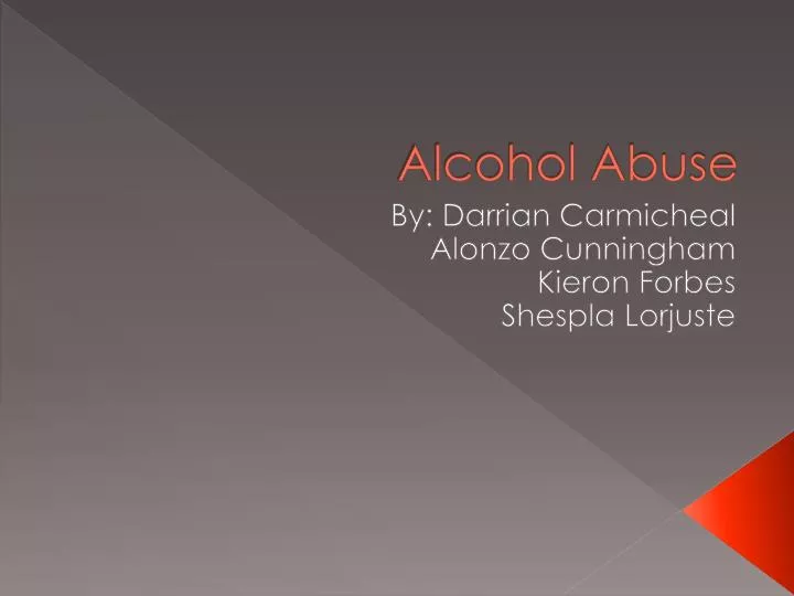 alcohol abuse