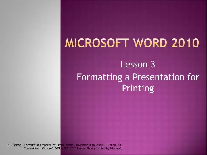 microsoft word 2010