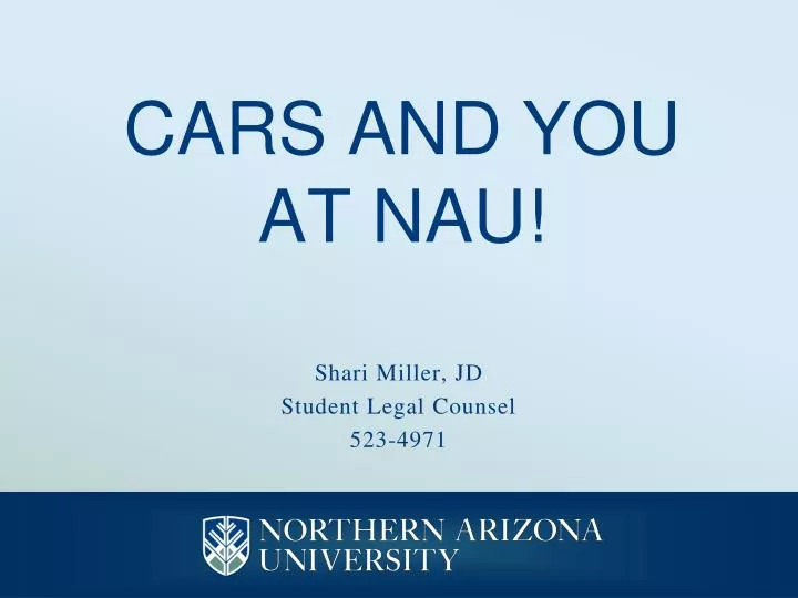 cars and you at nau