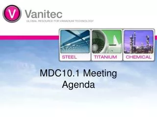 MDC10.1 Meeting Agenda