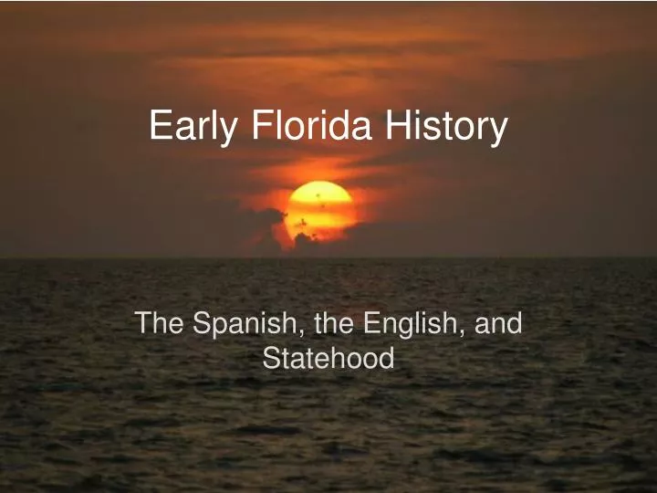 early florida history