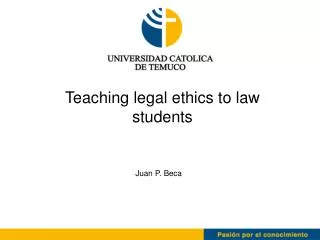 Teaching legal ethics to law students