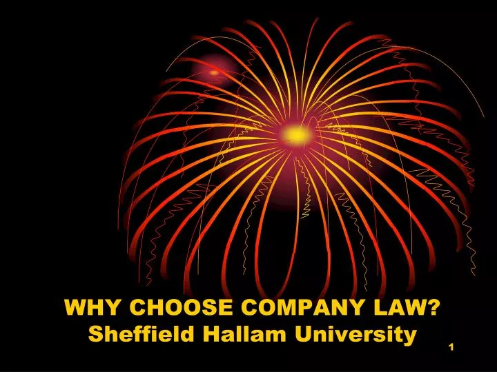 why choose company law sheffield hallam university