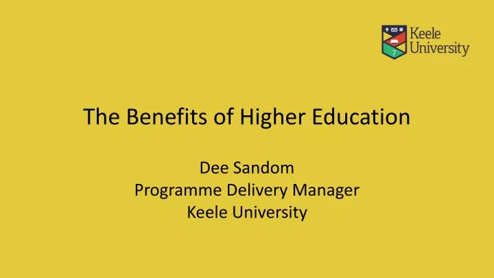 the benefits of higher education