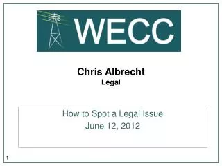 Chris Albrecht Legal