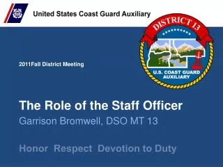 The Role of the Staff Officer