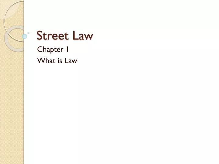 street law