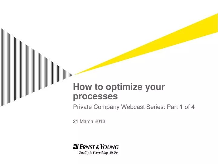 how to optimize your processes