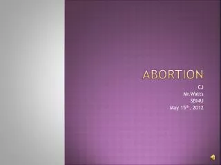 Abortion