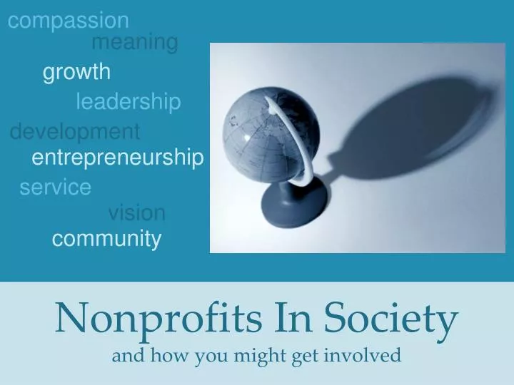 nonprofits in society and how you might get involved