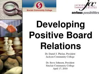 Developing Positive Board Relations