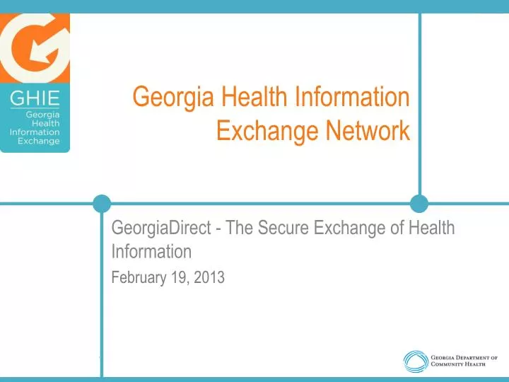 georgia health information exchange network