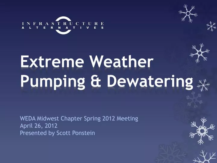 extreme weather pumping dewatering