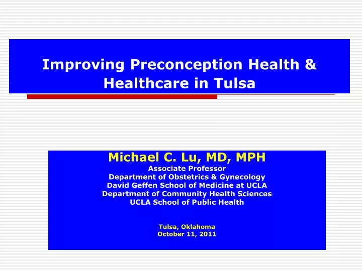 improving preconception health healthcare in tulsa