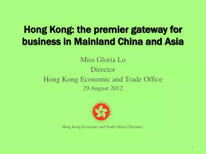 hong kong the premier gateway for business in mainland china and asia