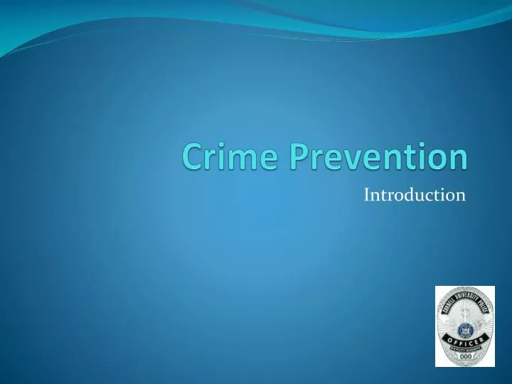 crime prevention