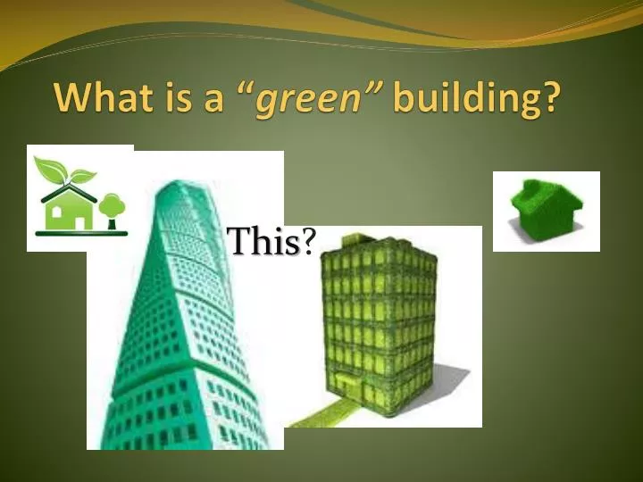 what is a green building
