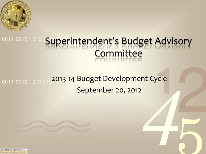 superintendent s budget advisory committee