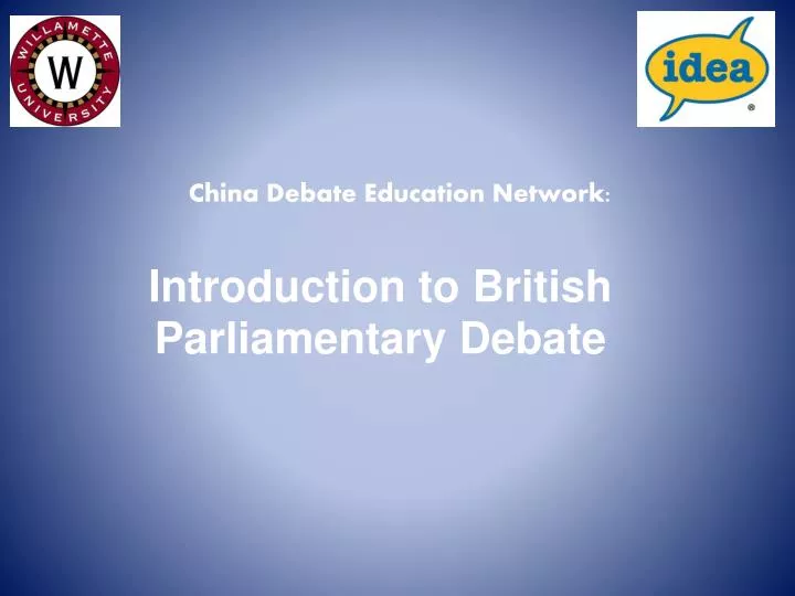 introduction to british parliamentary debate