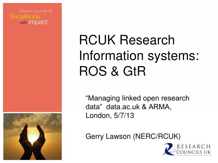 rcuk research information systems ros gtr