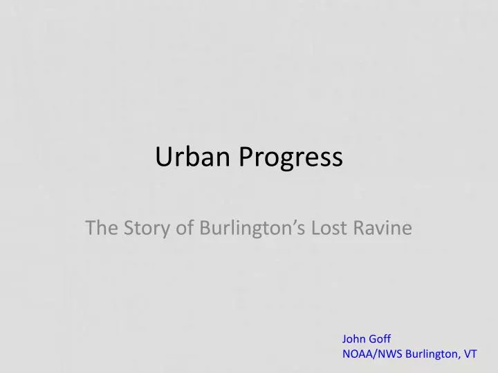 urban progress