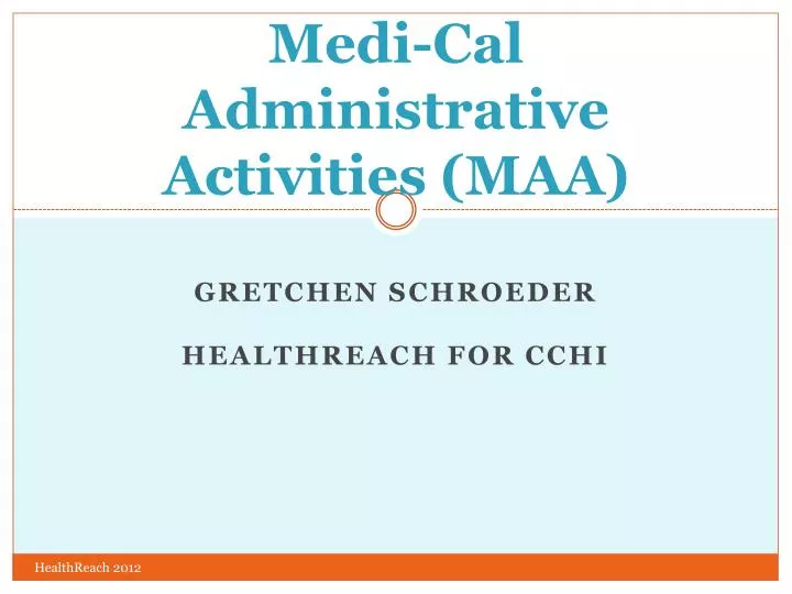 medi cal administrative activities maa