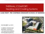 THERMAL COMFORT: Heating and Cooling Systems - slide 1