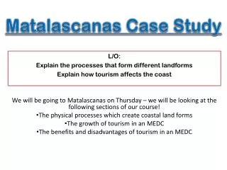 Matalascanas Case Study