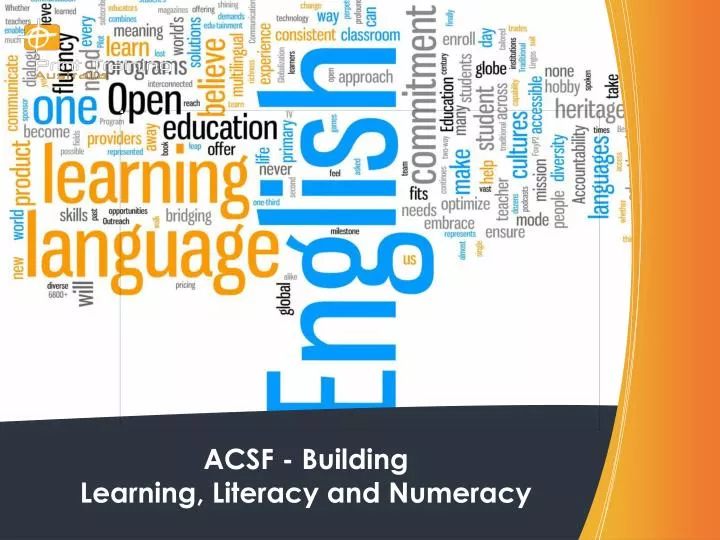 acsf building learning literacy and numeracy