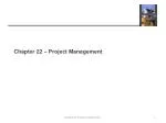 Chapter 22 – Project Management - slide 1
