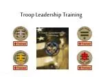 Troop Leadership Training - slide 1