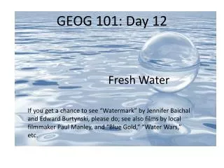 GEOG 101: Day 12