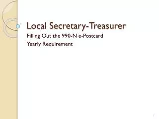 Local Secretary-Treasurer