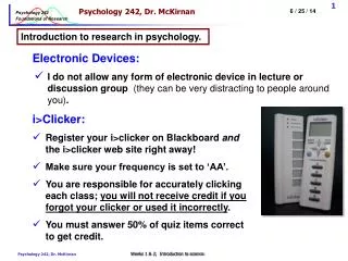 Psychology 242, Dr. McKirnan