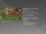 RESIDENTIAL LANDSCAPING PROPOSAL - slide 1