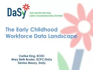 The Early Childhood Workforce Data Landscape
