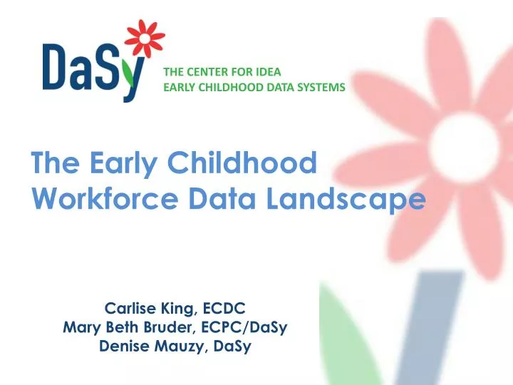 the early childhood workforce data landscape