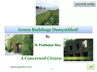 Green Buildings Demystified !