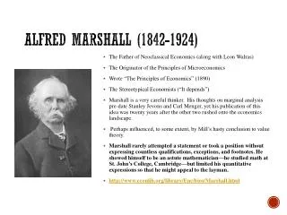 Alfred Marshall (1842-1924)