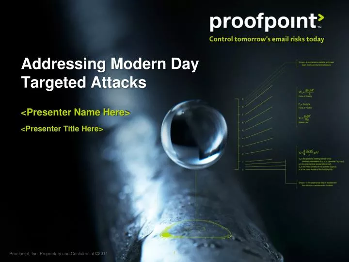addressing modern day targeted attacks