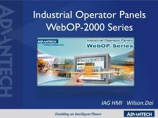 Industrial Operator Panels WebOP-2000 Series