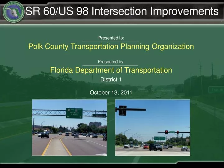 sr 60 us 98 intersection improvements