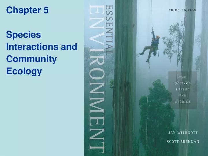chapter 5 species interactions and community ecology