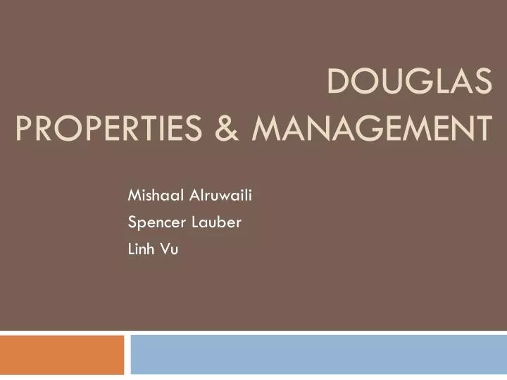 douglas properties management