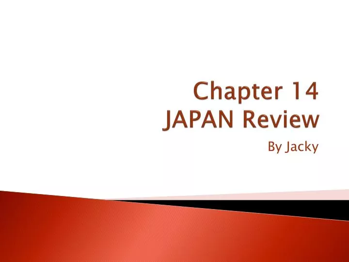 chapter 14 japan review
