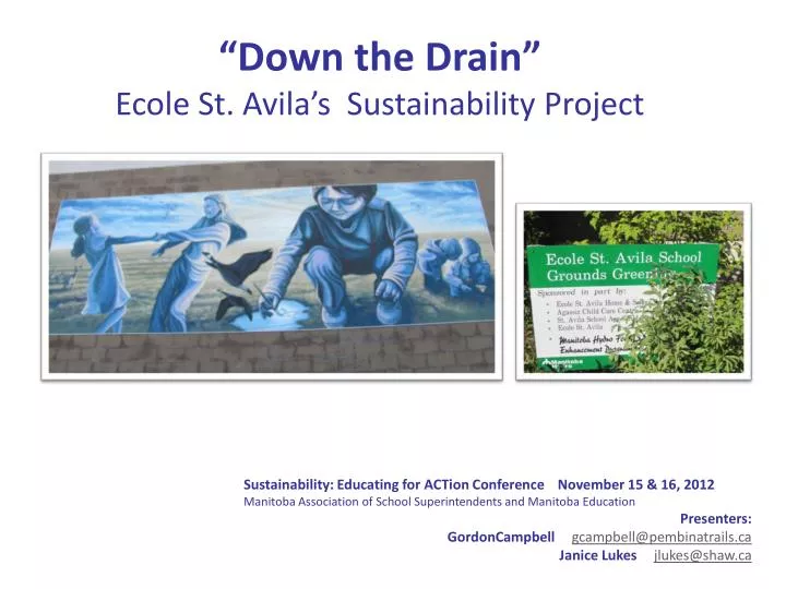 down the drain ecole st avila s sustainability project